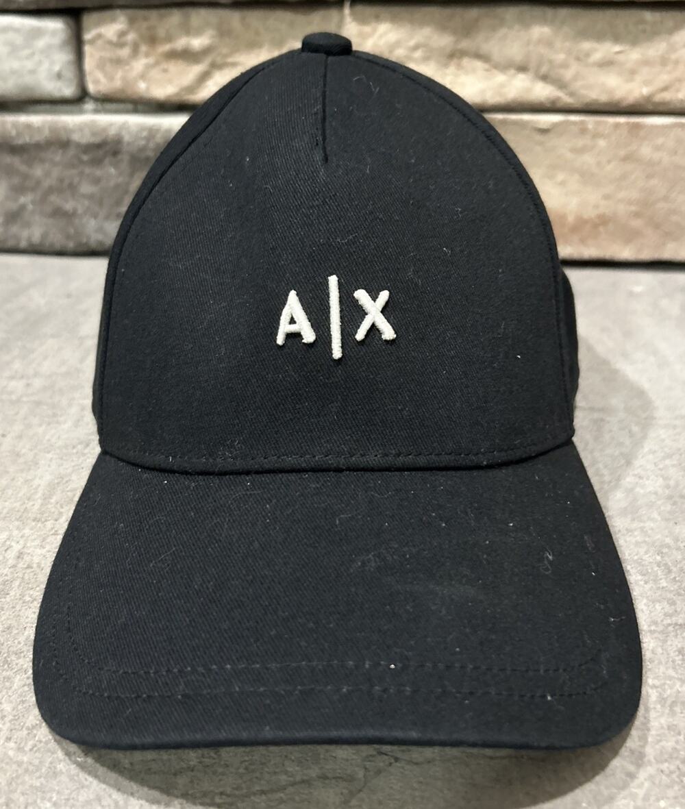 Unisex Armani Exchange Black Snapback Baseball Hat
